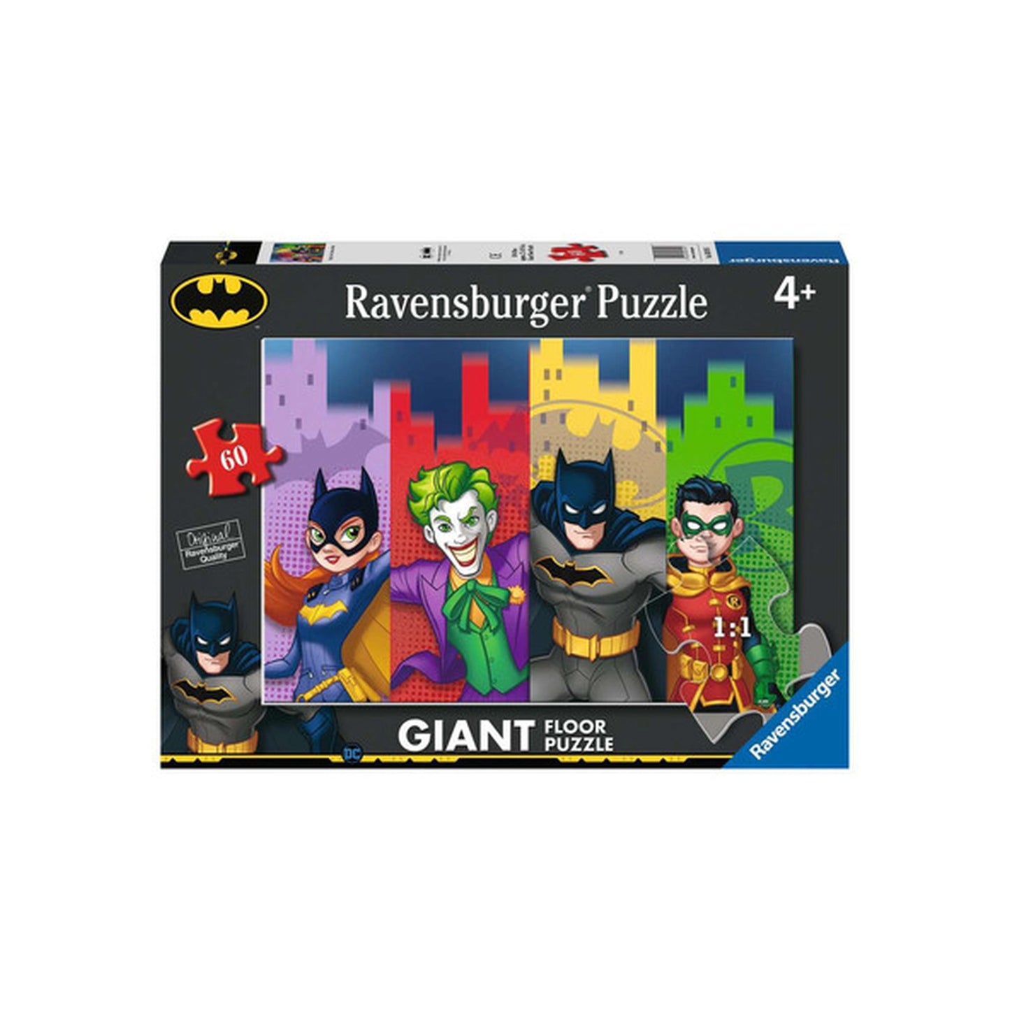Ravensburger - Batgirl, Joker, Batman & Robin - Giant Floor Puzzle - 60 Teile