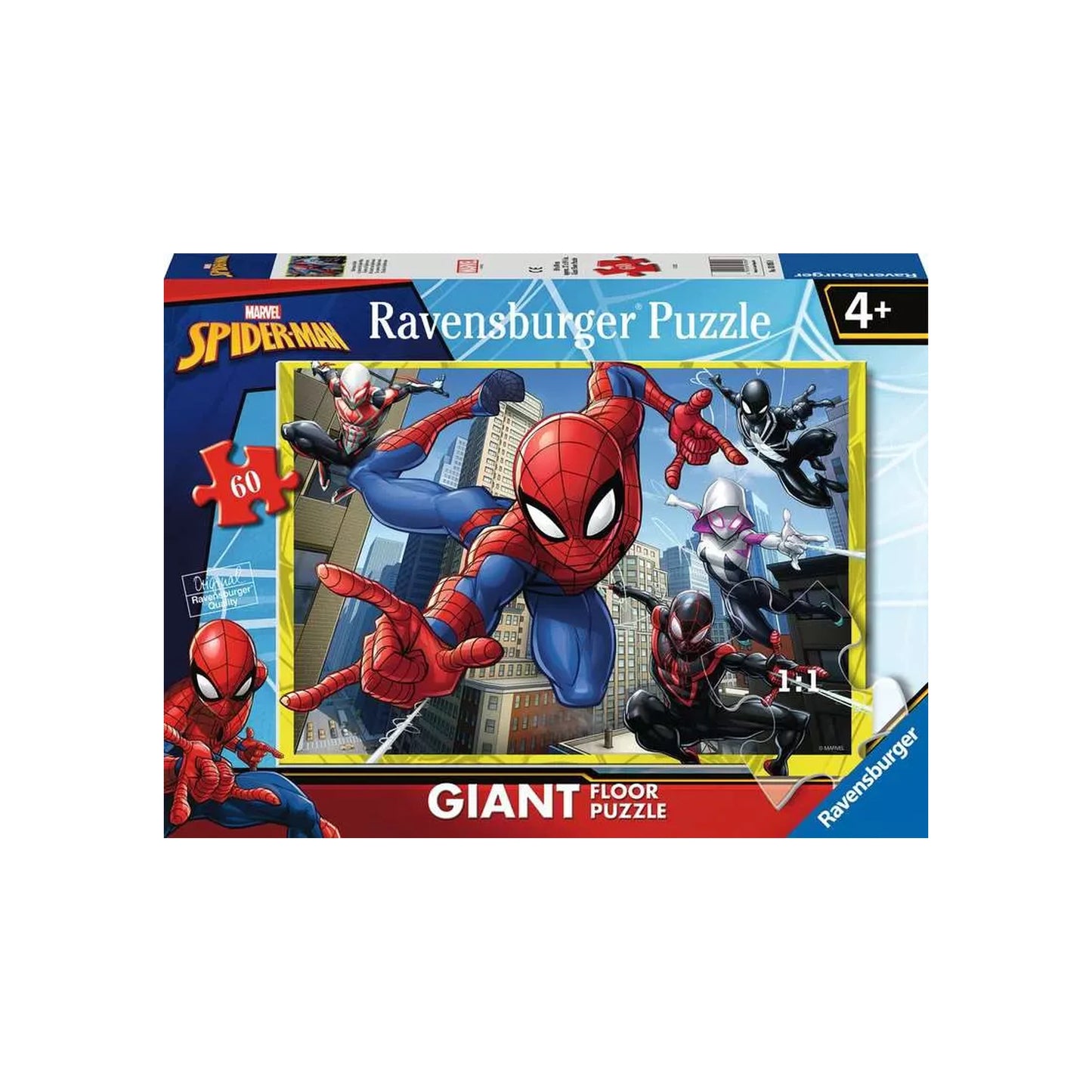 Ravensburger - Marvel - Der ultimative Spider-Man: Spidermans Kräfte - Giant Floor Puzzle - 60 Teile