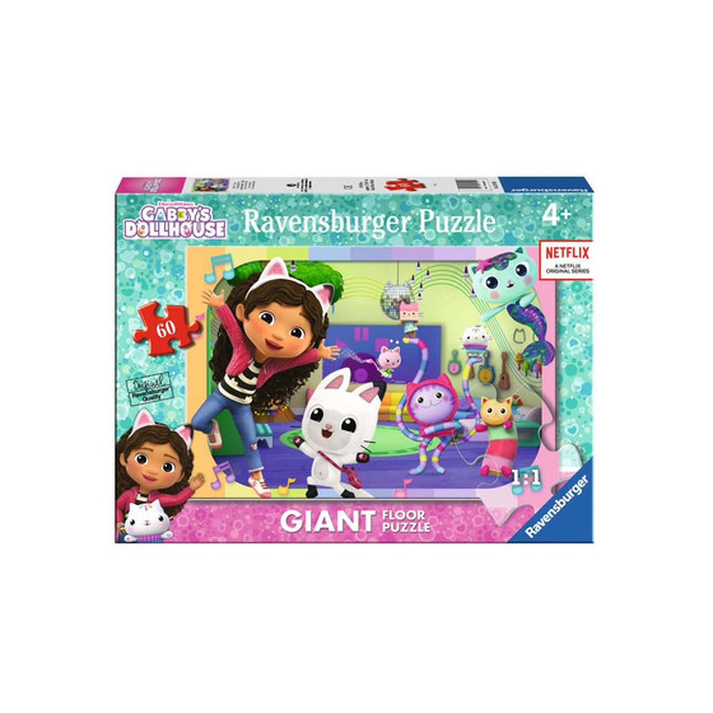 Ravensburger - Gabby's Dollhouse: Tanzparty - Giant Floor Puzzle - 60 Teile
