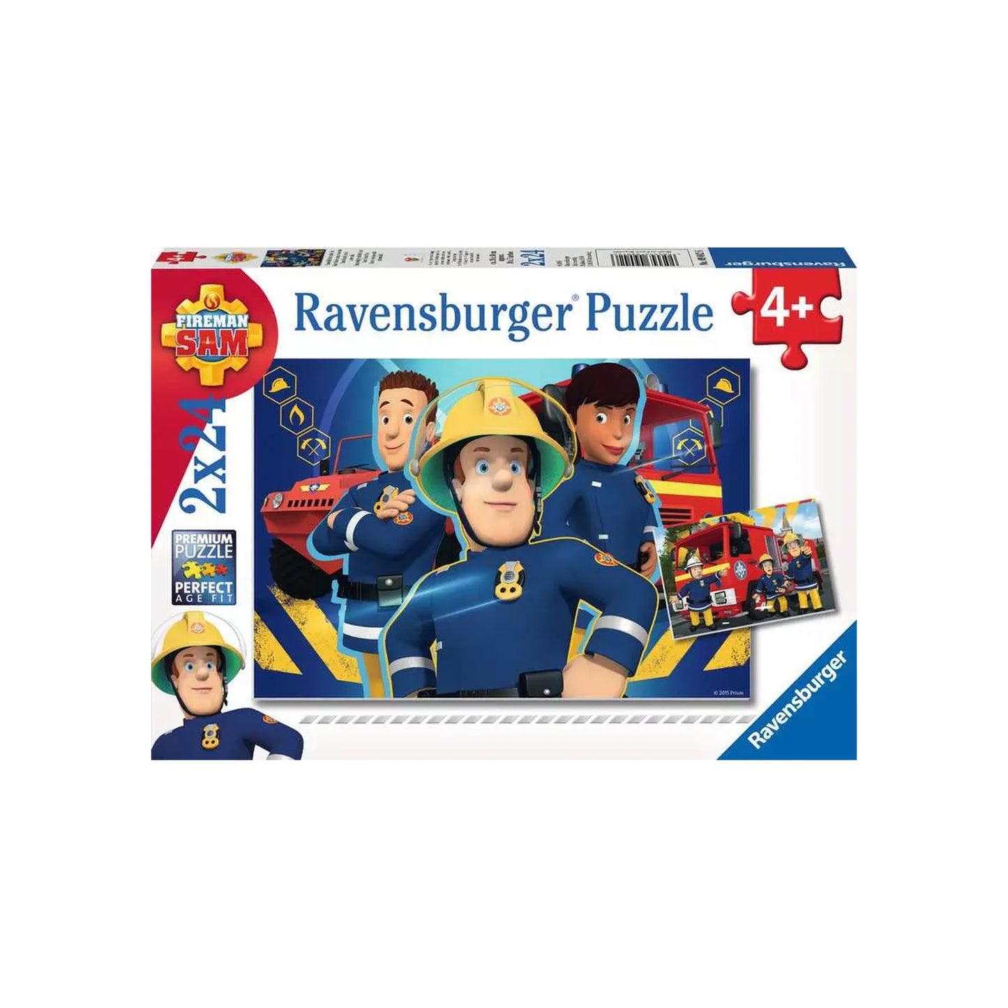Ravensburger - Feuerwehrmann Sam: Sam hilft dir in der Not - Kinderpuzzle - 2x24 Teile