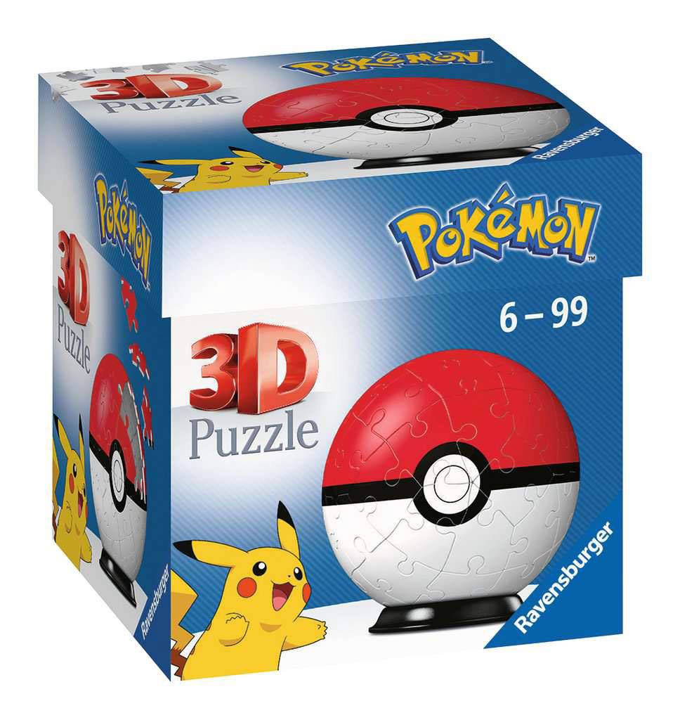 Ravensburger - Pokémon: Classic - 3D Puzzle Pokéballs - 55 Teile