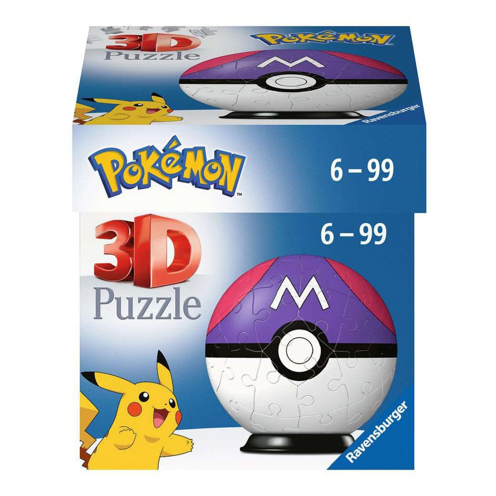 Ravensburger - Pokémon: Meisterball - 3D Puzzle Pokéballs - 55 Teile