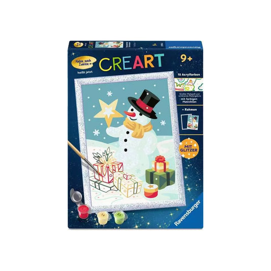 Ravensburger - CREART - Malen nach Zahlen - Bezaubernder Schneemann