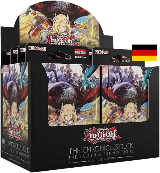 Yu-Gi-Oh! TCG - The Chronicles Deck: The Fallen & The Virtuous - Deck-Display (8 Einzeldecks) 1. Auflage - deutsch