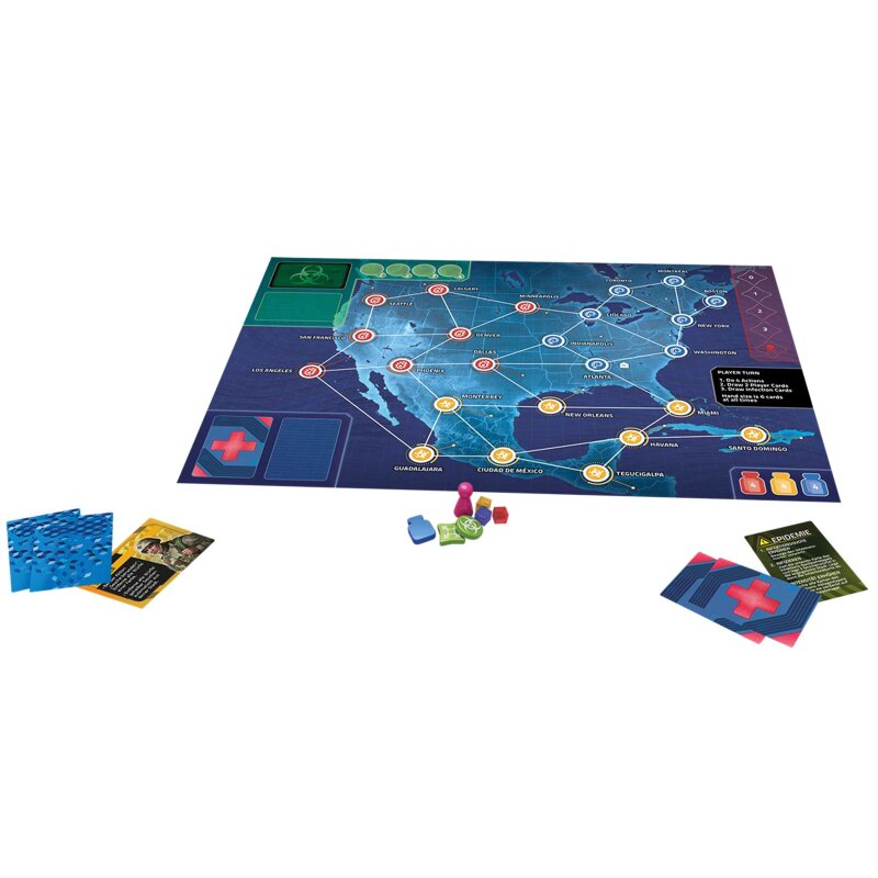 Pandemic Hot Zone: Nordamerika - Ab 8 Jahren - Kooperatives Strategiespiel