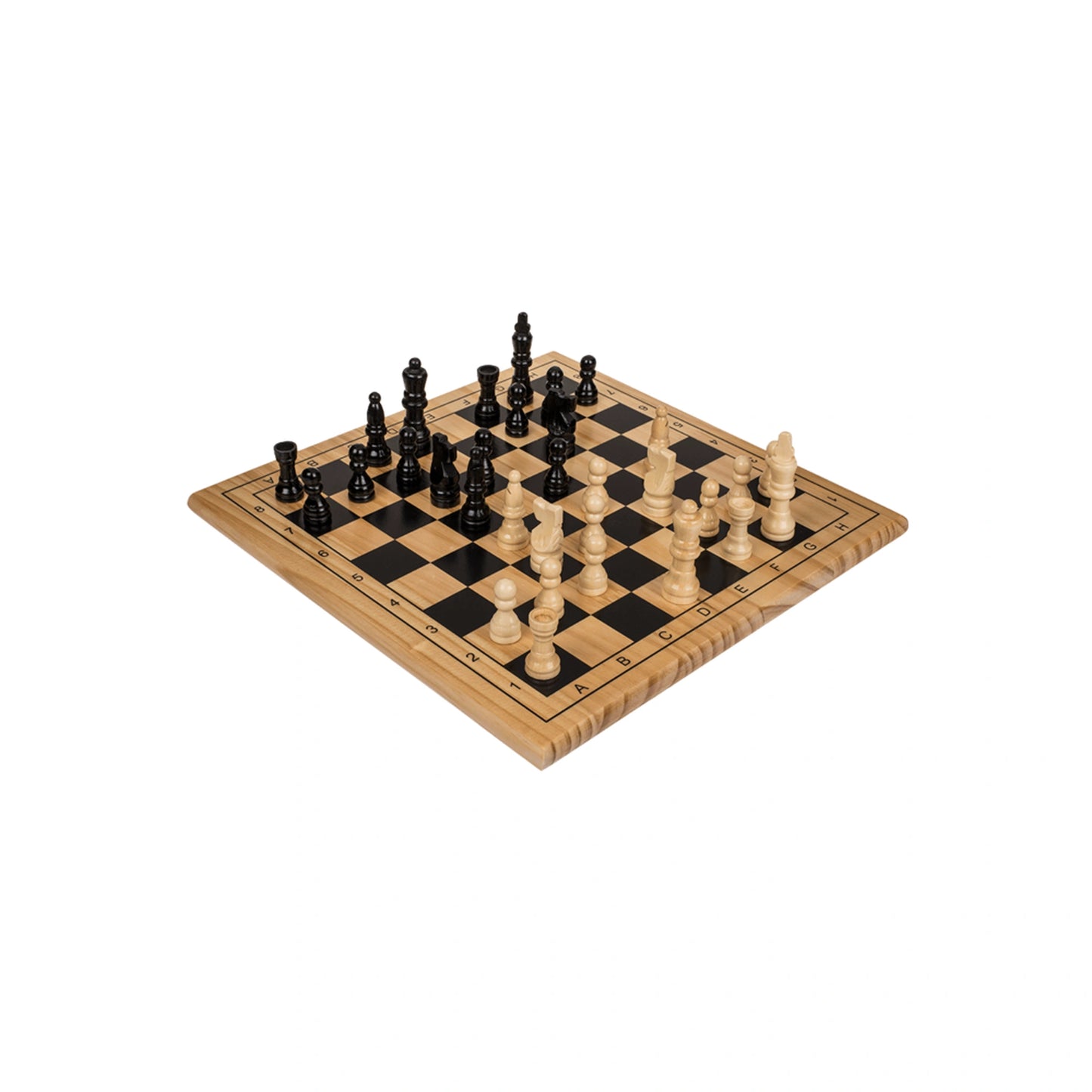 Out of the blue - Wooden Game Chess - Schachspiel
