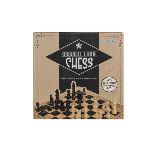 Out of the blue - Wooden Game Chess - Schachspiel