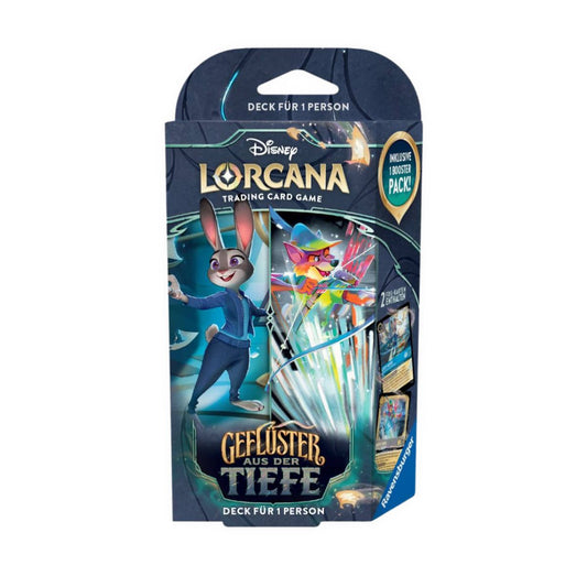 Disney Lorcana TCG - Geflüster aus der Tiefe Starter-Deck - Saphir und Stahl - DE - Early-Bird-Angebot!