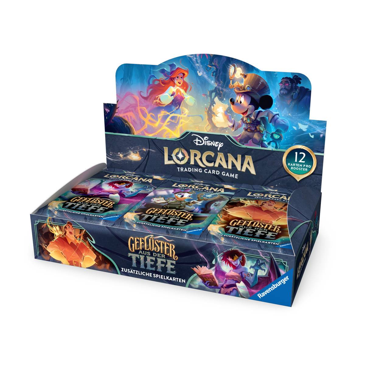 Disney Lorcana TCG - Geflüster aus der Tiefe - Booster Display (24 Booster) - DE - Early-Bird-Angebot!