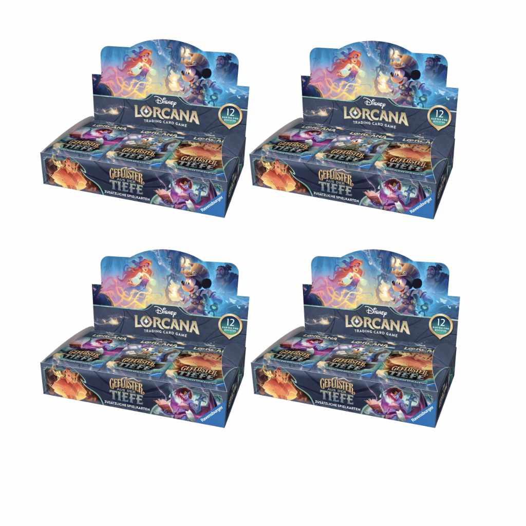 Disney Lorcana TCG - Geflüster aus der Tiefe - Booster Display Sealed Case (4 Displays) - DE - Early-Bird-Angebot!
