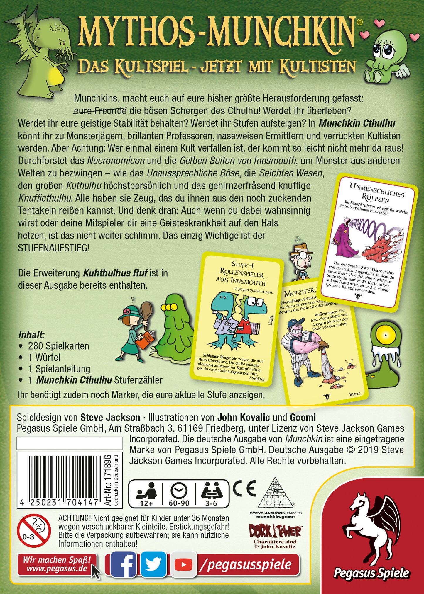 Munchkin Cthulhu 1+2 - DE