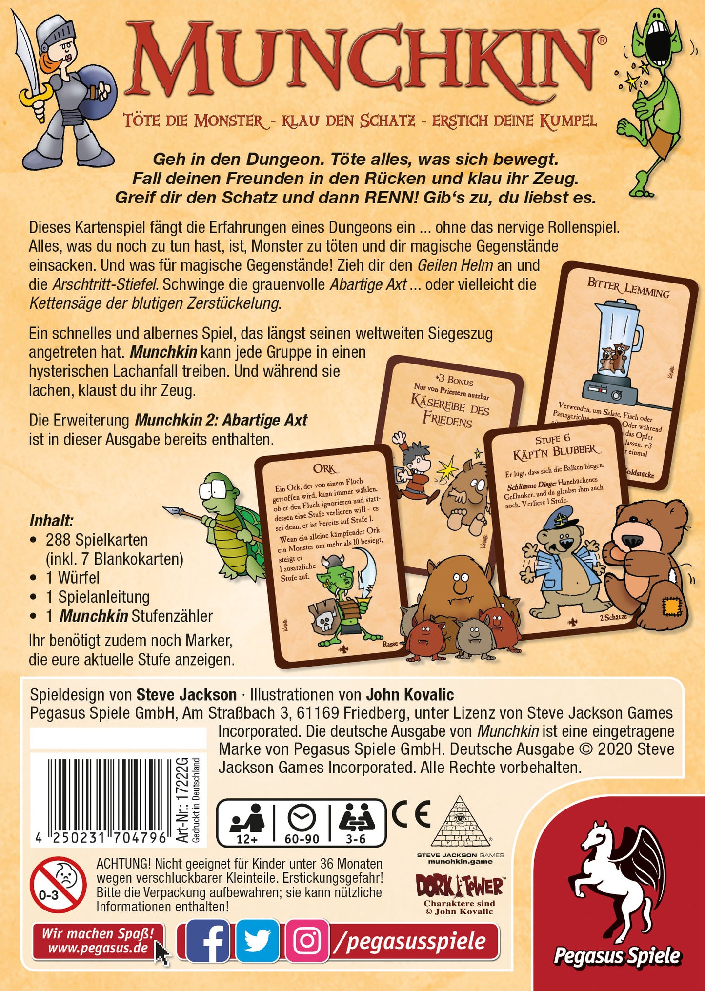 Munchkin 1+2 - Pegasus - DE