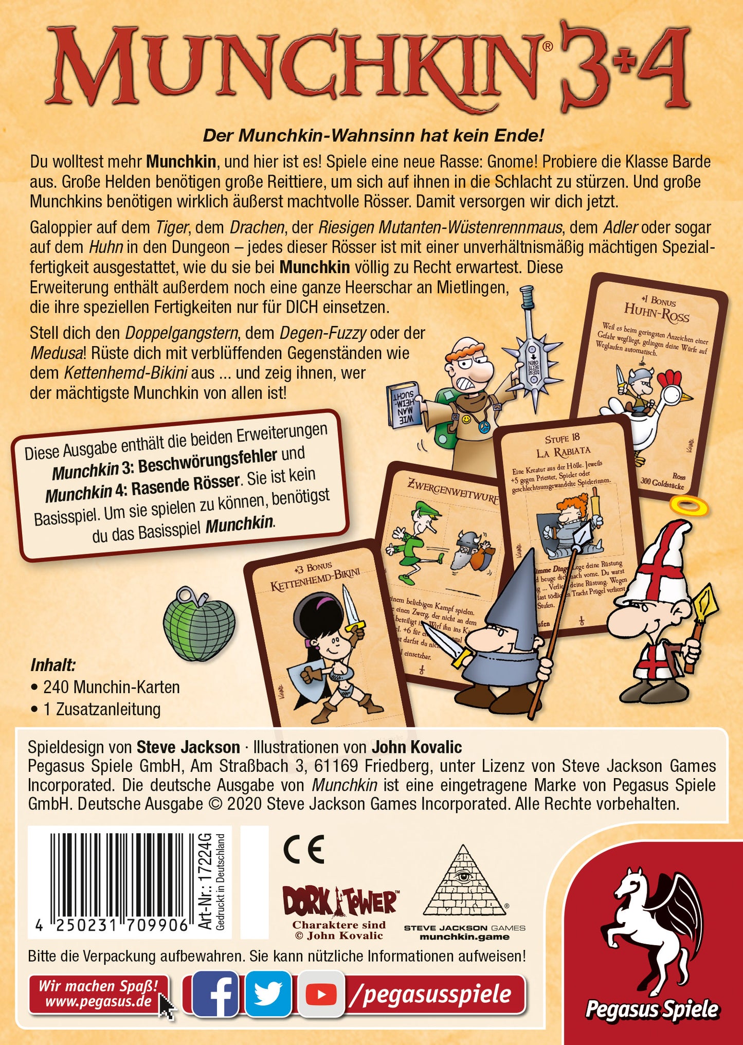 Munchkin 3+4 (Erweiterung) - DE