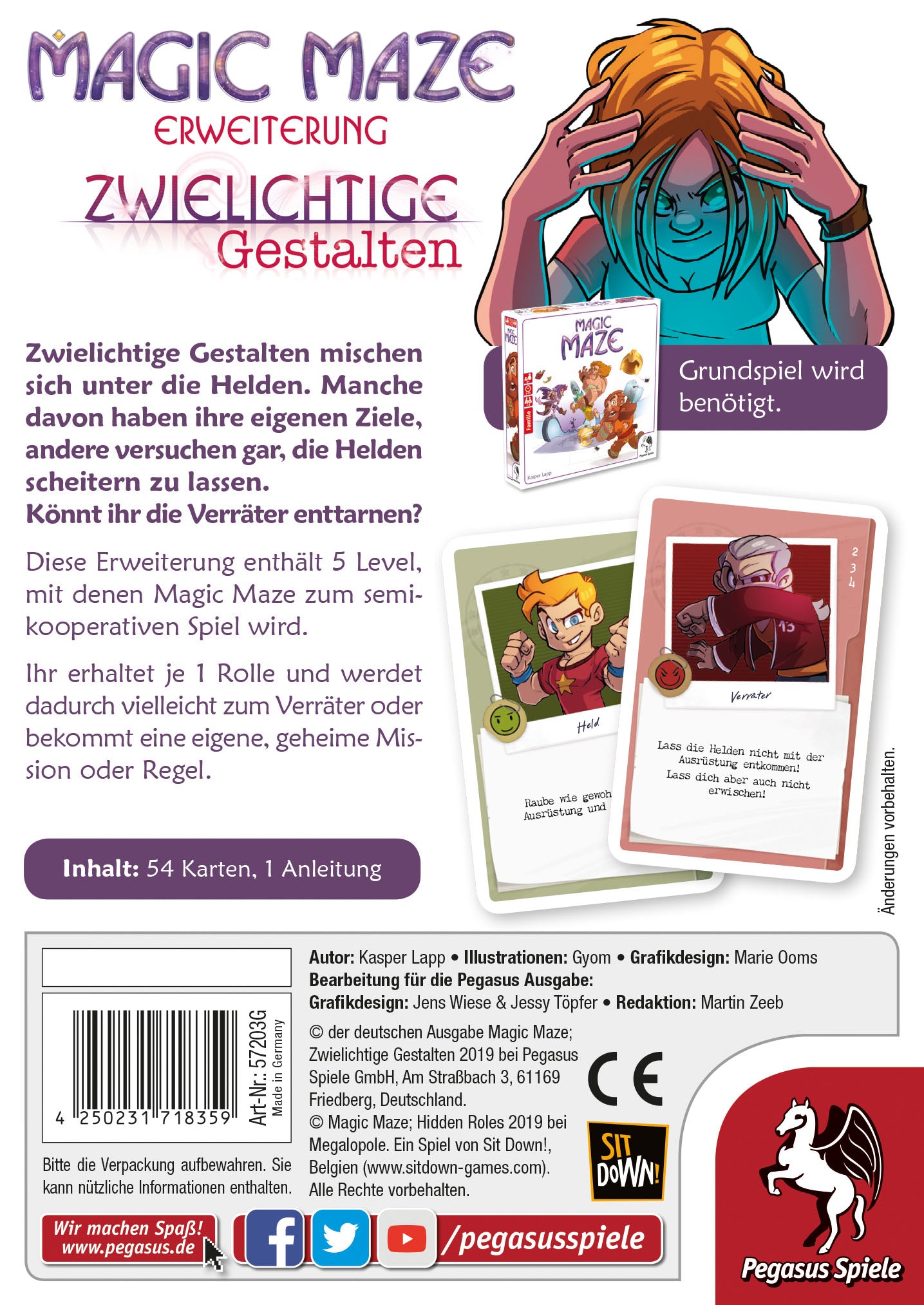 Magic Maze: Zwielichtige Gestalten (Erweiterung) - DE