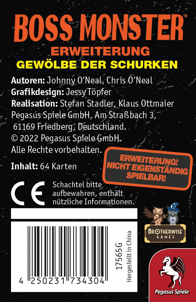 Boss Monster: Gewölbe der Schurken (Mini-Erweiterung) - DE