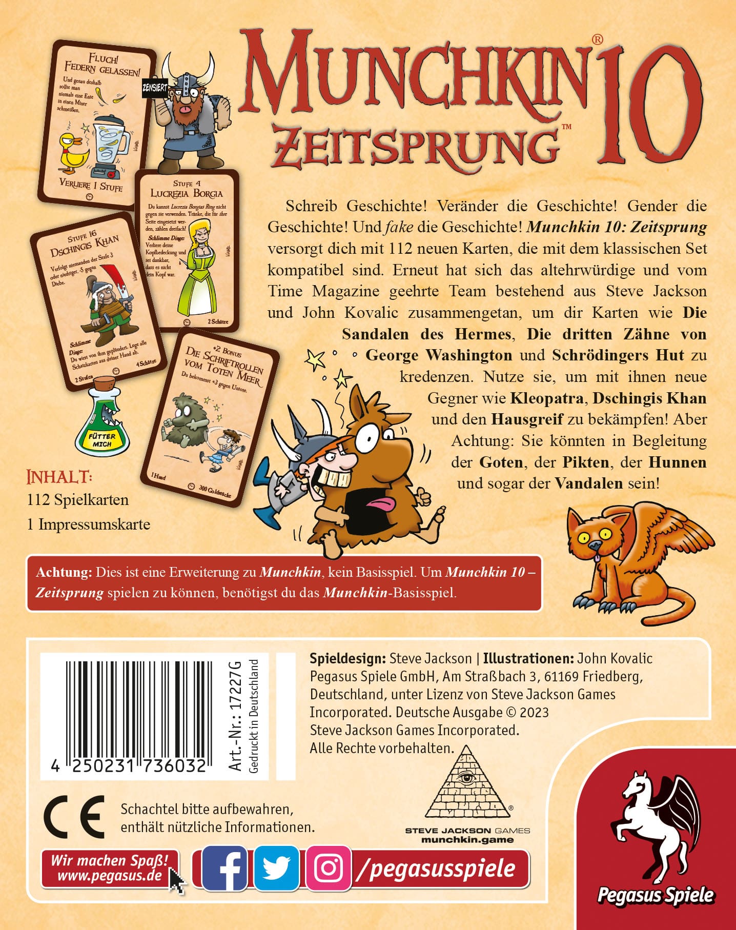 Munchkin 10: Zeitsprung (Erweiterung) - DE