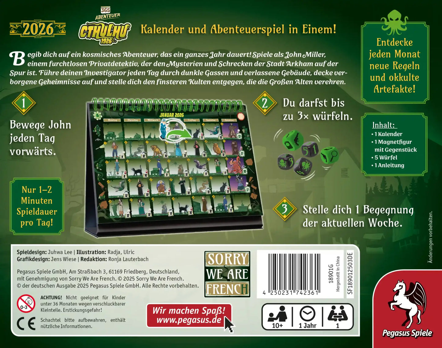 365 Abenteuer– Cthulhu 1926 [Edition 2026] - DE