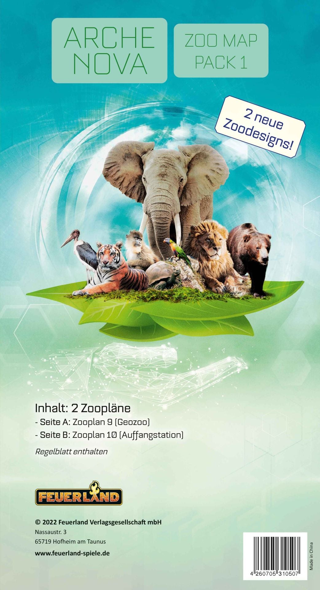 Feuerland -Arche Nova: Zoo Map Pack 1