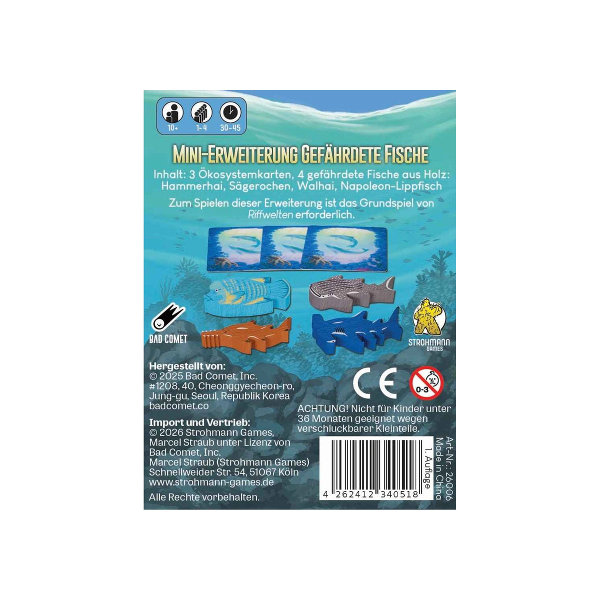 Strohmann Games - Riffwelten: Gefährdete Fische - Mini-Erweiterung