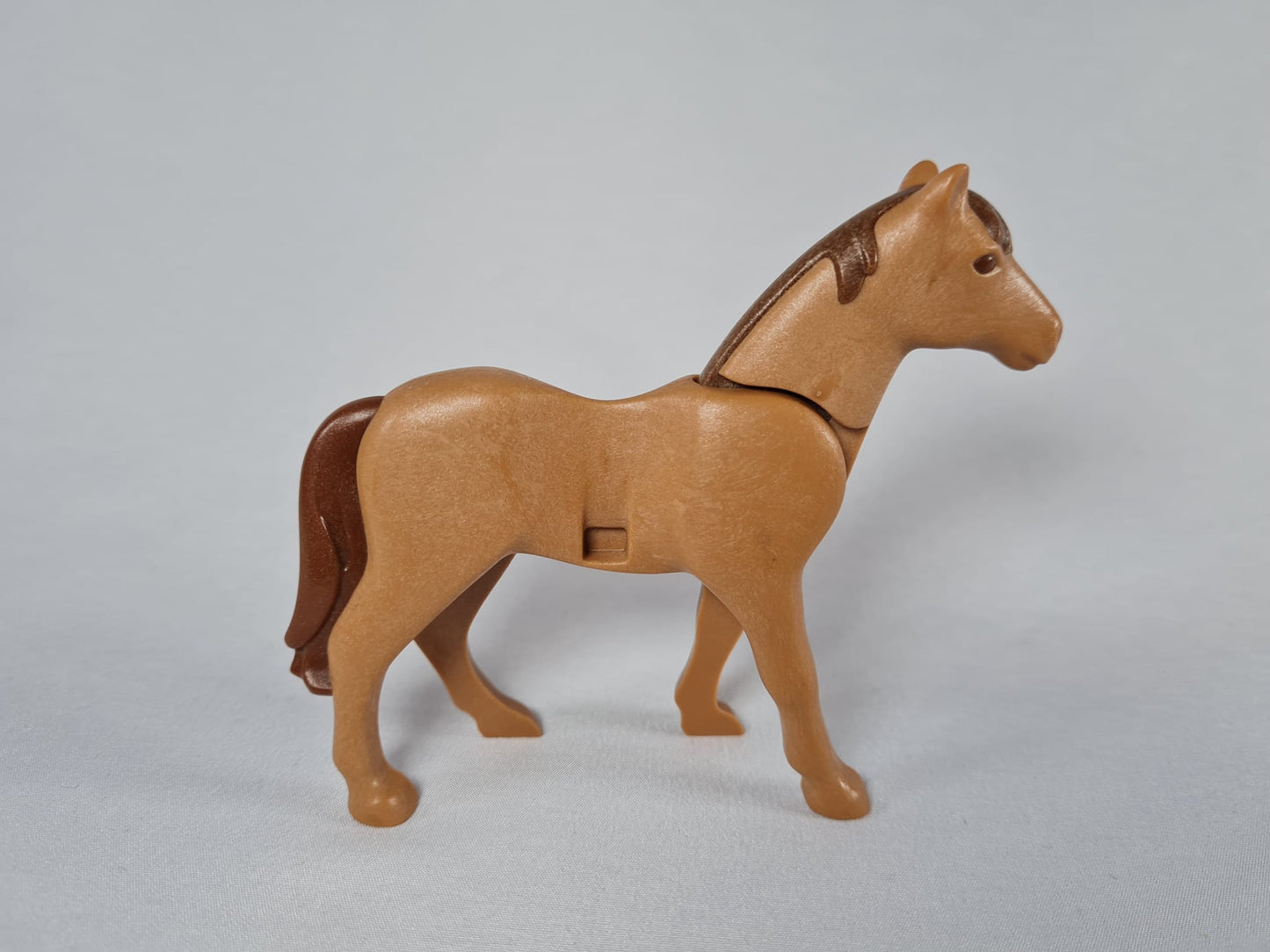 Playmobil Pferd hellbraun mit dunkelbrauner Mähne-Ersatzteil-Bauernhof-Reiterhof