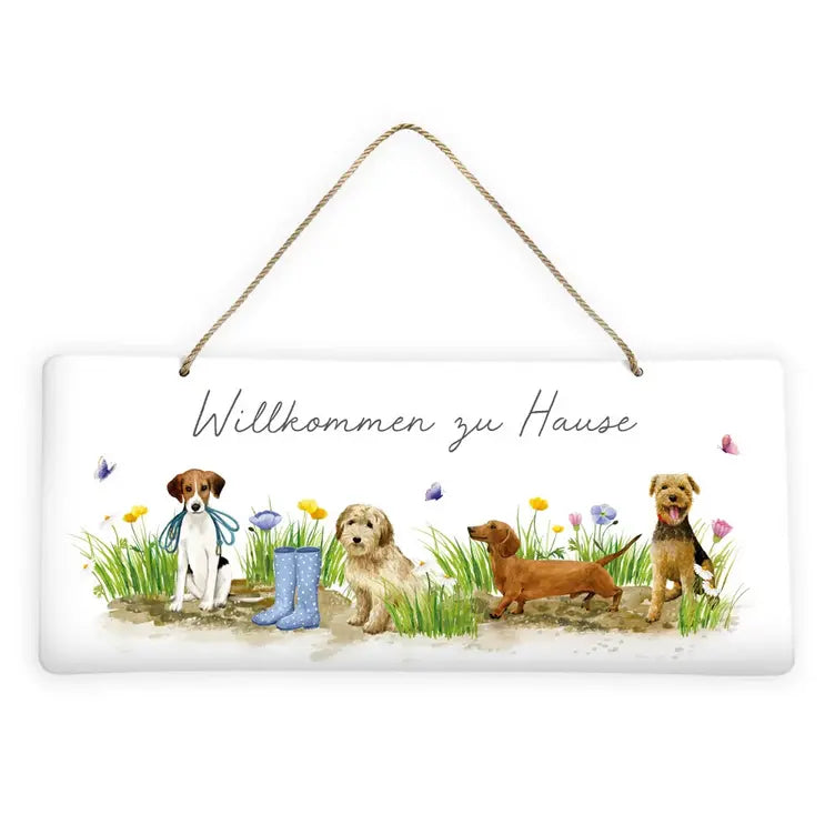 Grätz - Dekoschild - Hundespaß - Willkommen zu Hause