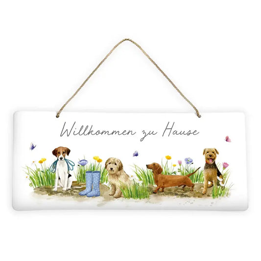 Grätz - Dekoschild - Hundespaß - Willkommen zu Hause
