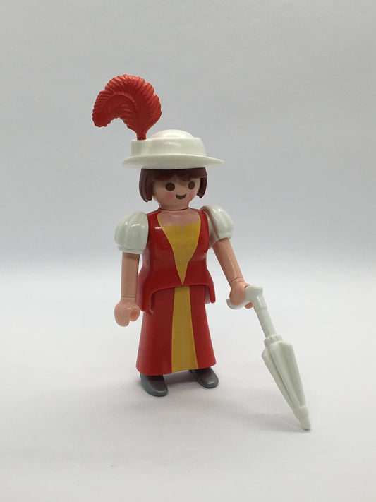Playmobil feine Dame mit Hut und Schirm - Frau - Figur - C1159