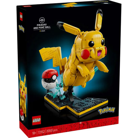 LEGO - Pokémon 72152 - Pikachu und Pokéball (2050 Teile)