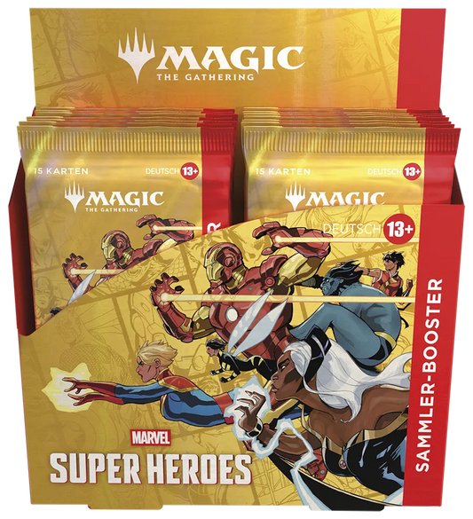Magic: the Gathering - Marvel Super Heroes - Sammler-Booster-Display (12 Sammler-Booster) - deutsch