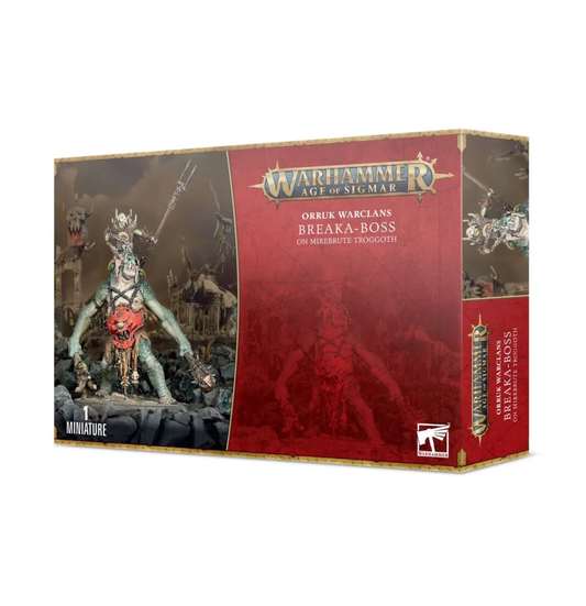 Warhammer Age of Sigmar - Orruk Warclans - Brechaboss auf Torfbestien-Troggoth (89-68)