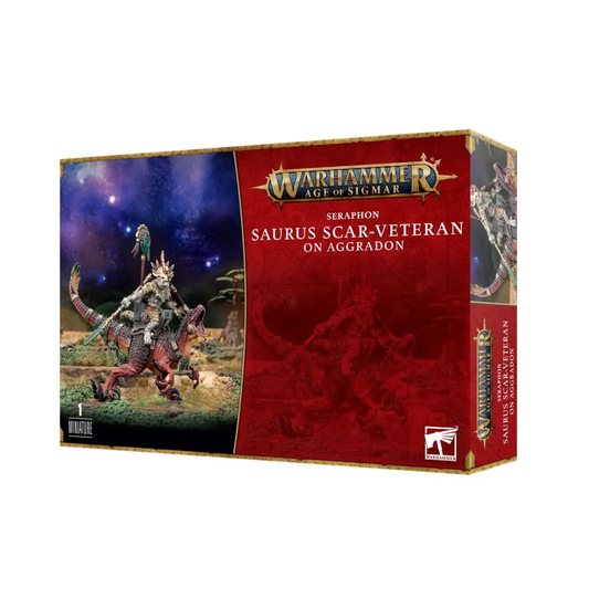 Warhammer Age of Sigmar - Seraphon - Saurus-Hornnacken auf Aggradon (88-24)
