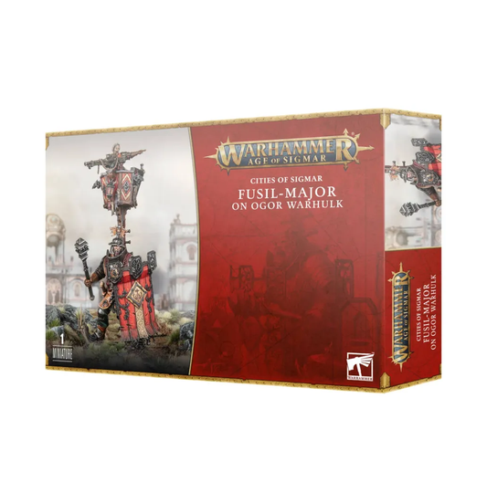Warhammer Age of Sigmar - Cities of Sigmar - Füsilier-Major auf Ogor-Kriegshüne (86-20)