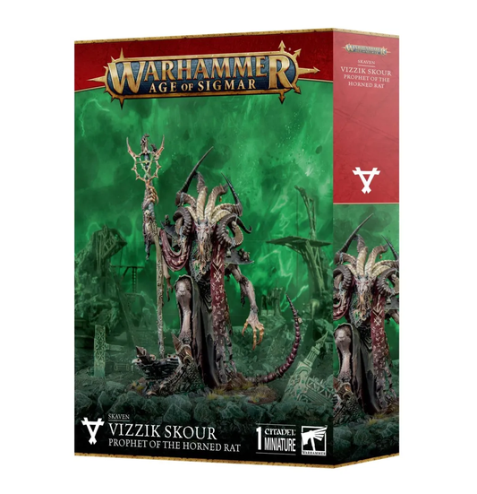 Warhammer Age of Sigmar - Skaven - Vizzik Skour - Prophet der Gehörnten Ratte (90-20)