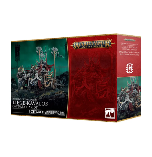 Warhammer Age of Sigmar - Ossiarch Bonereapers -  Mortekfürst auf Kavalos-Kriegsstreitwagen (94-36)
