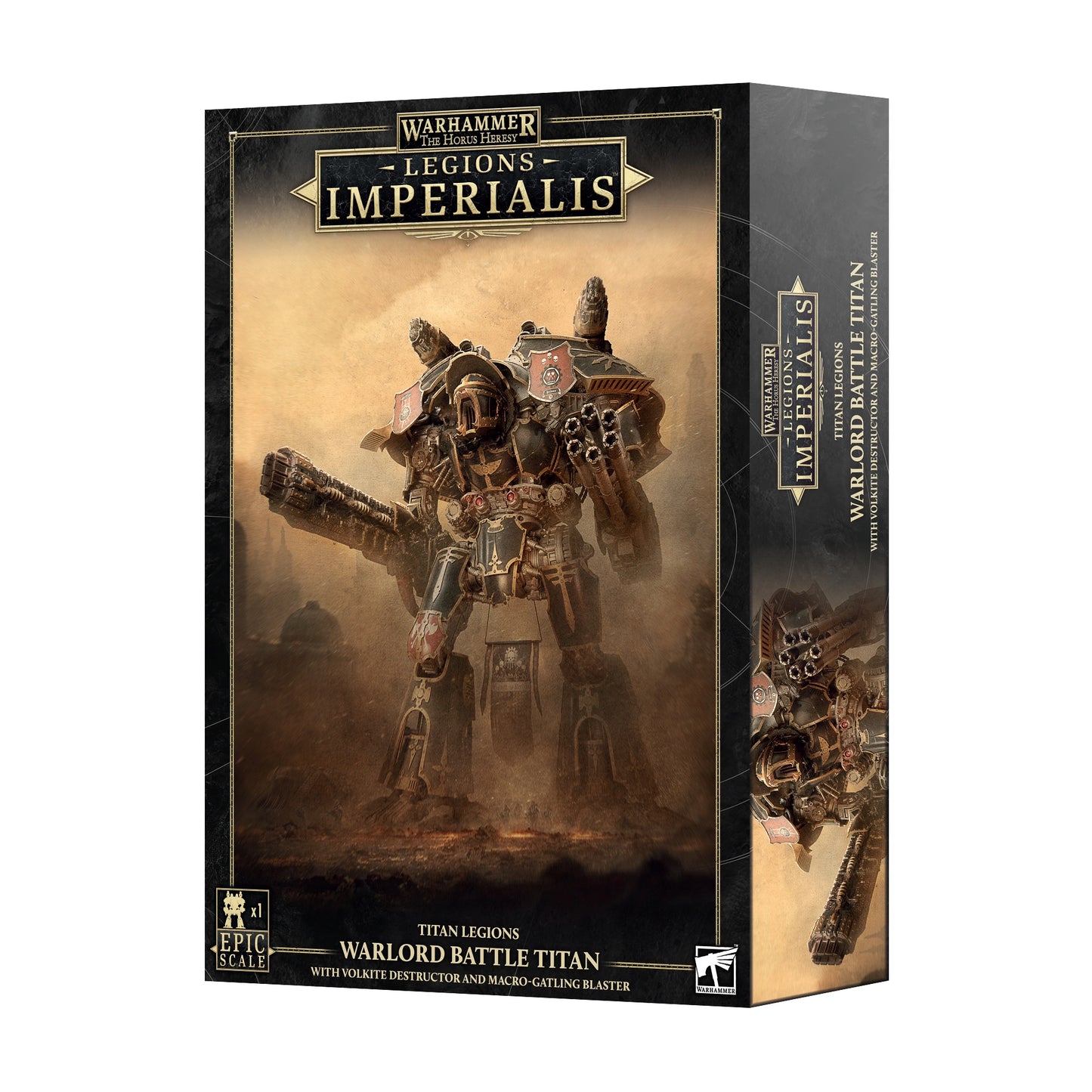 Warhammer The Horus Heresy - Legions Imperialis - Warlord Titan mit Volkite Destructor und Macro-gatling Blaster (03-109)