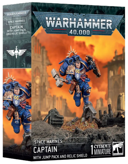 Warhammer 40k - Space Marines - Captain mit Sprungmodul und Ehrenschild