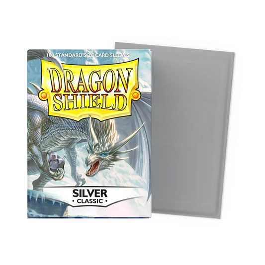 Dragon Shield - Silver - Classic Sleeves - Standard Size (100)
