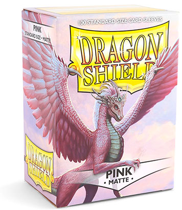 Dragon Shield - Pink - Matte Sleeves - Standard Size (100)