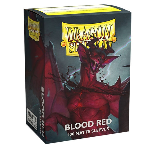 Dragon Shield - Blood Red - Matte Sleeves - Standard Size (100)