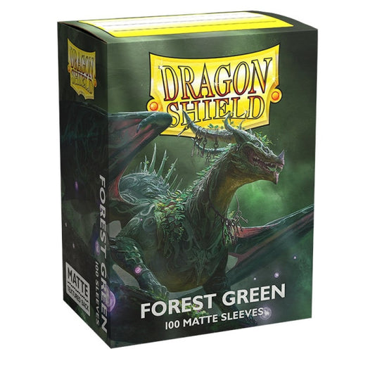 Dragon Shield - Forest Green - Matte Sleeves - Standard Size (100)