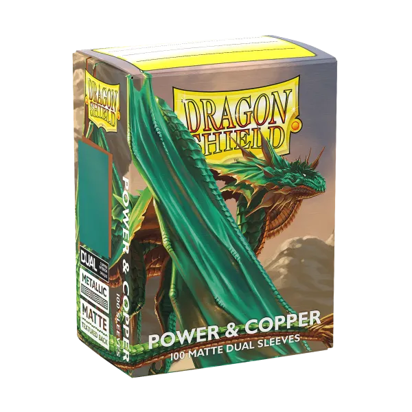 Dragon Shield - Power & Copper - Matte Dual Sleeves - Standard Size (100)