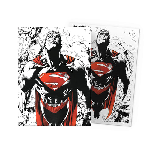 Dragon Shield - Superman Core (Red/White Variant) - Matte Dual Art Sleeves - Standard Size (100)