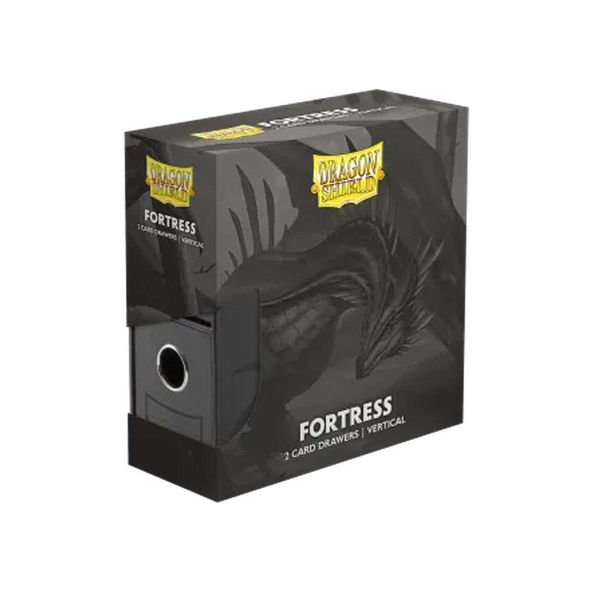 Dragon Shield - Fortress 2-Card Drawers - Vertical - Black