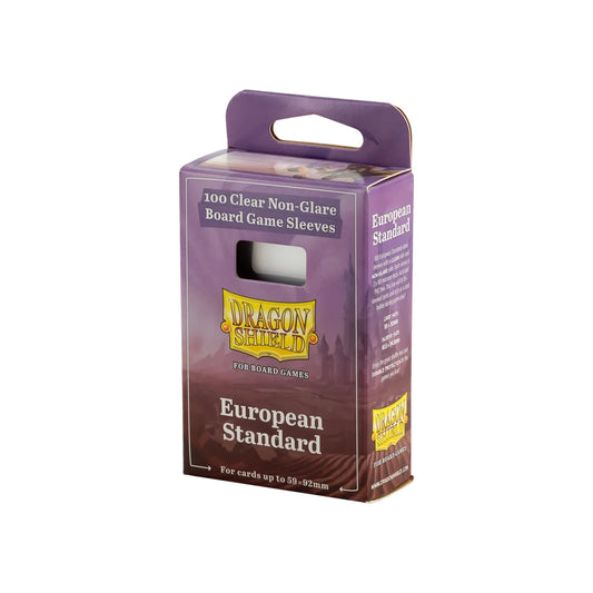 Dragon Shield - European Standard - Clear Non-Glare - Board Game Sleeves (100)