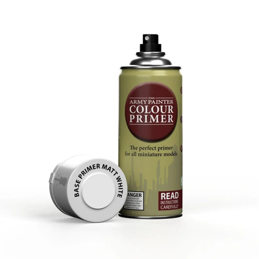 Army Painter - Base Primer: Matt White Spray (400ml)