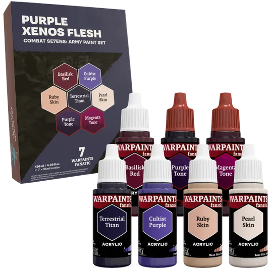 Army Painter - Combat Se7ens: Purple Xenos Flesh Army Paint Set