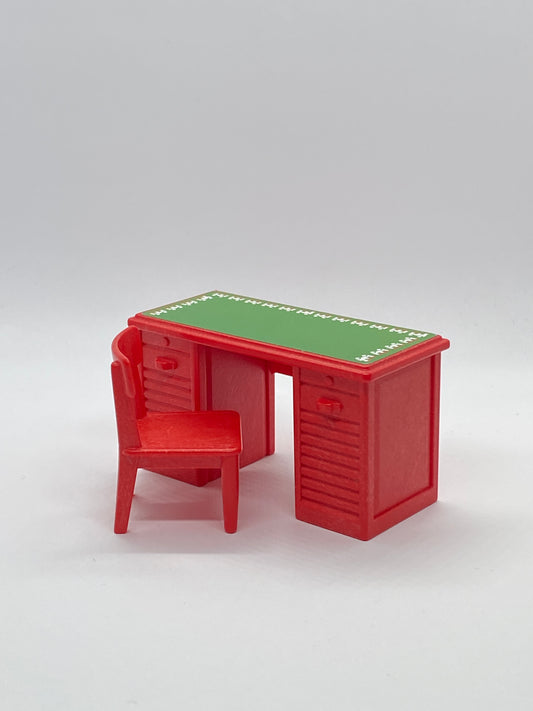 Playmobil Schreibtisch mit Stuhl - rot - Weihnachten - A2403