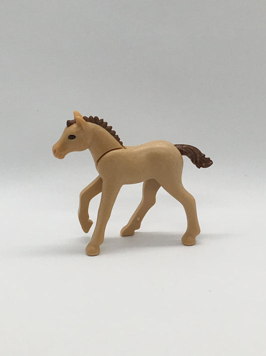 Playmobil Pony Fohlen - hellbraun mit brauner Mähne - 8680