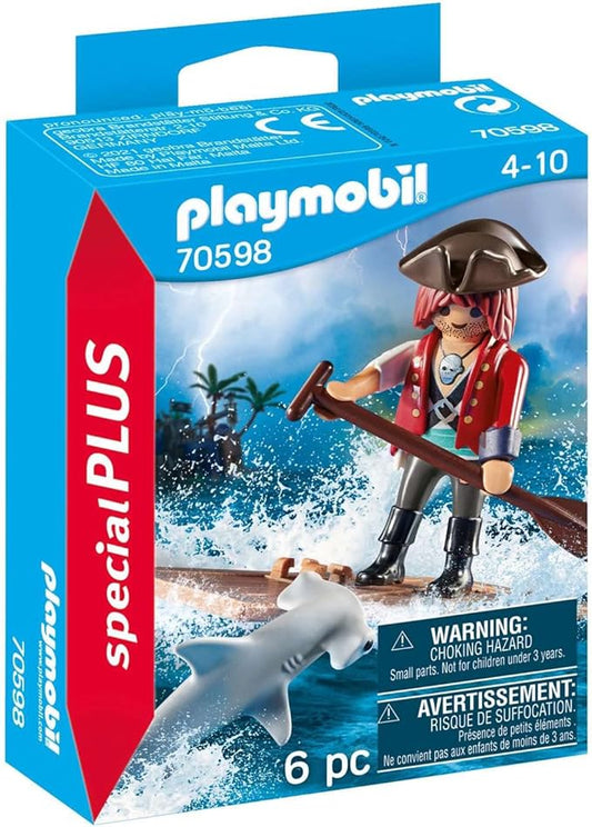 Playmobil 70598 Special Plus Pirat mit Floß und Hammerhai - Neu