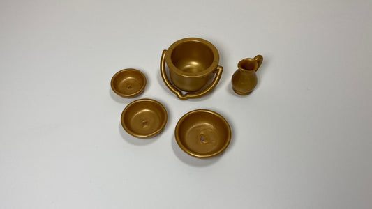 Playmobil goldener Kessel mit 3x goldenen Schüsseln - Ersatzteil - Zubehör
